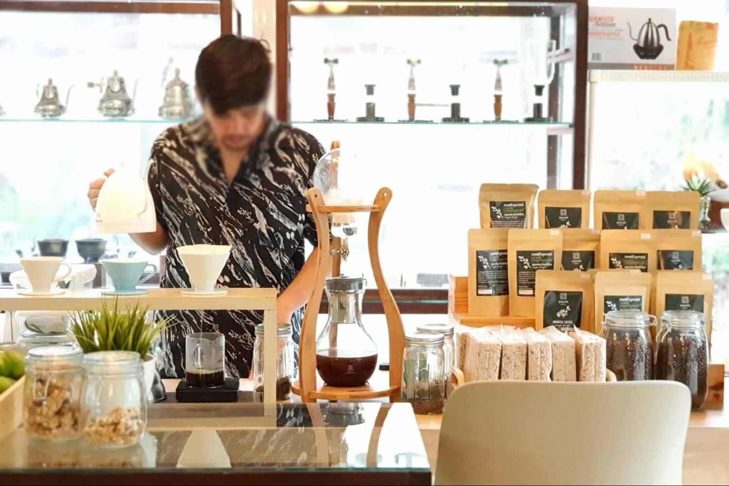 กาแฟบ้านบางอ้อ - The Riski Residence Hotel and Residence โรงแรมมุสลิม ย่านบางพลัด-จรัญสนิทวงศ์